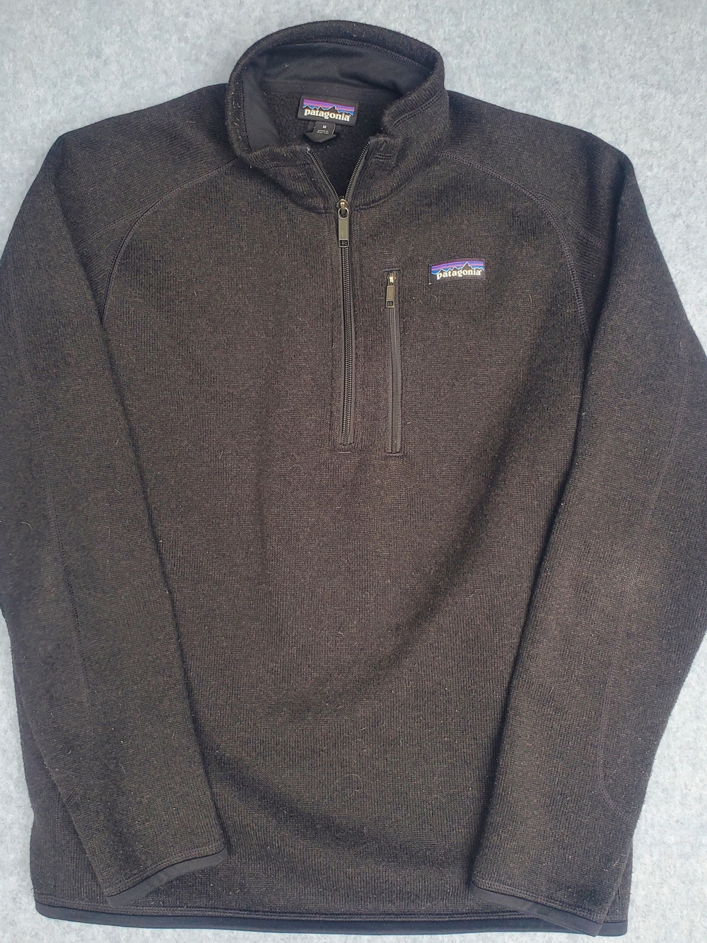 Patagonia Black Half-Zip Fleece Pullover